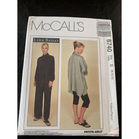 McCall's Misses Shirt Pants Leggings Sewing Pattern Sz 8 - 12 8740 - Uncut - Picture 8 of 9